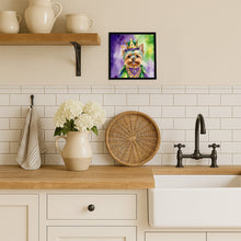 Load image into Gallery viewer, Yorkshire Terrier King of Mardi Gras Framed Metal Print