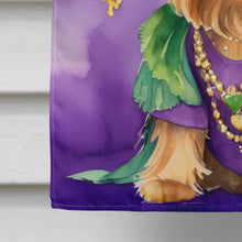 Load image into Gallery viewer, Yorkshire Terrier King of Mardi Gras House Flag