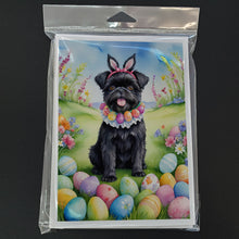Load image into Gallery viewer, Affenpinscher Easter Egg Hunt Greeting Cards - Blank Note Cards – 8-Pack of Artist-Designed Cards with Envelopes