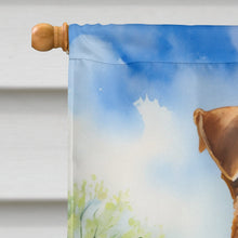 Load image into Gallery viewer, Airedale Terrier Easter Egg Hunt House Flag
