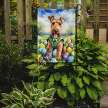 Load image into Gallery viewer, Airedale Terrier Easter Garden Flag - Easter Egg Hunt - Dog-Themed Spring Yard Decor