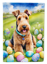 Load image into Gallery viewer, Airedale Terrier Easter Egg Hunt House Flag
