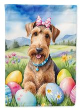 Load image into Gallery viewer, Airedale Terrier Easter Garden Flag - Easter Egg Hunt - Dog-Themed Spring Yard Decor