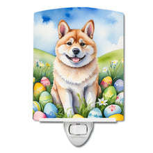 Load image into Gallery viewer, Akita Easter Egg Hunt Ceramic Night Light
