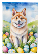 Load image into Gallery viewer, Akita Easter Garden Flag - Easter Egg Hunt - Dog-Themed Spring Yard Decor