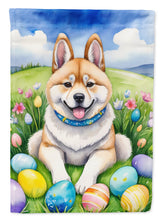 Load image into Gallery viewer, Akita Easter Garden Flag - Easter Egg Hunt - Dog-Themed Spring Yard Decor