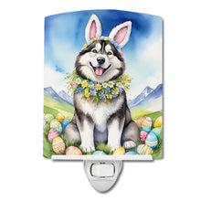 Load image into Gallery viewer, Alaskan Malamute Easter Egg Hunt Ceramic Night Light