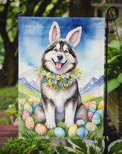 Load image into Gallery viewer, Alaskan Malamute Easter Garden Flag - Easter Egg Hunt - Dog-Themed Spring Yard Decor