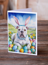 Load image into Gallery viewer, American Bulldog Easter Egg Hunt Greeting Cards - Blank Note Cards – 8-Pack of Artist-Designed Cards with Envelopes