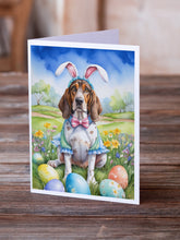 Load image into Gallery viewer, American English Coonhound Easter Egg Hunt Greeting Cards - Blank Note Cards – 8-Pack of Artist-Designed Cards with Envelopes