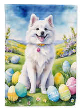 Load image into Gallery viewer, American Eskimo Easter Egg Hunt House Flag