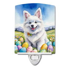 Load image into Gallery viewer, American Eskimo Easter Egg Hunt Ceramic Night Light