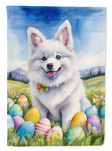 Load image into Gallery viewer, American Eskimo Easter Garden Flag - Easter Egg Hunt - Dog-Themed Spring Yard Decor