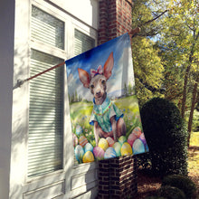 Load image into Gallery viewer, American Hairless Terrier Easter Egg Hunt House Flag