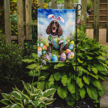 Load image into Gallery viewer, American Water Spaniel Easter Garden Flag - Easter Egg Hunt - Dog-Themed Spring Yard Decor