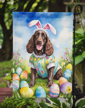 Load image into Gallery viewer, American Water Spaniel Easter Garden Flag - Easter Egg Hunt - Dog-Themed Spring Yard Decor