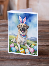 Load image into Gallery viewer, Anatolian Shepherd Dog Easter Egg Hunt Greeting Cards - Blank Note Cards – 8-Pack of Artist-Designed Cards with Envelopes