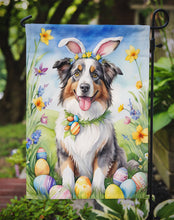 Load image into Gallery viewer, Australian Shepherd Easter Garden Flag - Easter Egg Hunt - Dog-Themed Spring Yard Decor