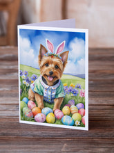 Load image into Gallery viewer, Australian Terrier Easter Egg Hunt Greeting Cards - Blank Note Cards – 8-Pack of Artist-Designed Cards with Envelopes