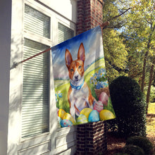 Load image into Gallery viewer, Basenji Easter Egg Hunt House Flag