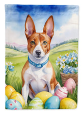 Load image into Gallery viewer, Basenji Easter Garden Flag - Easter Egg Hunt - Dog-Themed Spring Yard Decor