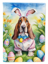 Load image into Gallery viewer, Basset Hound Easter Egg Hunt House Flag
