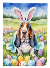 Load image into Gallery viewer, Basset Hound Easter Egg Hunt House Flag