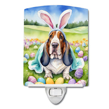 Load image into Gallery viewer, Basset Hound Easter Egg Hunt Ceramic Night Light
