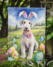 Load image into Gallery viewer, Bedlington Terrier Easter Garden Flag - Easter Egg Hunt - Dog-Themed Spring Yard Decor