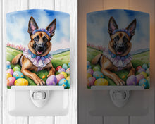 Load image into Gallery viewer, Belgian Malinois Easter Egg Hunt Ceramic Night Light