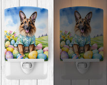 Load image into Gallery viewer, Belgian Tervuren Easter Egg Hunt Ceramic Night Light