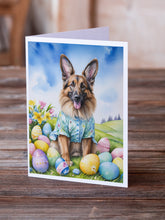 Load image into Gallery viewer, Belgian Tervuren Easter Egg Hunt Greeting Cards - Blank Note Cards – 8-Pack of Artist-Designed Cards with Envelopes