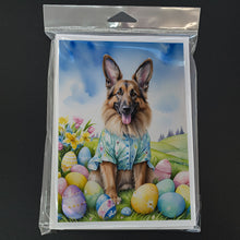 Load image into Gallery viewer, Belgian Tervuren Easter Egg Hunt Greeting Cards - Blank Note Cards – 8-Pack of Artist-Designed Cards with Envelopes