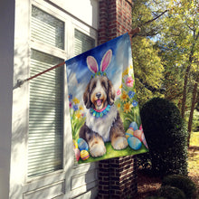 Load image into Gallery viewer, Bernedoodle Easter Egg Hunt House Flag
