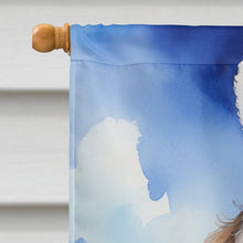 Load image into Gallery viewer, Bernedoodle Easter Egg Hunt House Flag