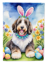Load image into Gallery viewer, Bernedoodle Easter Garden Flag - Easter Egg Hunt - Dog-Themed Spring Yard Decor