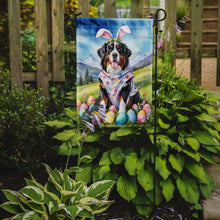 Load image into Gallery viewer, Bernese Mountain Dog Easter Garden Flag - Easter Egg Hunt - Dog-Themed Spring Yard Decor
