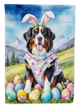 Load image into Gallery viewer, Bernese Mountain Dog Easter Garden Flag - Easter Egg Hunt - Dog-Themed Spring Yard Decor