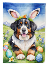 Load image into Gallery viewer, Bernese Mountain Dog Easter Egg Hunt House Flag