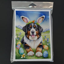 Load image into Gallery viewer, Bernese Mountain Dog Easter Egg Hunt Greeting Cards - Blank Note Cards – 8-Pack of Artist-Designed Cards with Envelopes