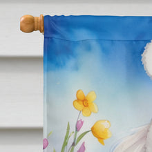 Load image into Gallery viewer, Bichon Frise Easter Egg Hunt House Flag