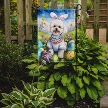 Load image into Gallery viewer, Bichon Frise Easter Garden Flag - Easter Egg Hunt - Dog-Themed Spring Yard Decor