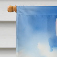 Load image into Gallery viewer, Black and Tan Coonhound Easter Egg Hunt House Flag