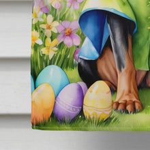 Load image into Gallery viewer, Black and Tan Coonhound Easter Egg Hunt House Flag