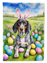 Load image into Gallery viewer, Bluetick Coonhound Easter Egg Hunt House Flag