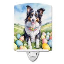 Load image into Gallery viewer, Border Collie Easter Egg Hunt Ceramic Night Light