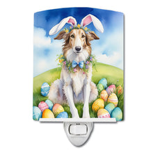 Load image into Gallery viewer, Borzoi Easter Egg Hunt Ceramic Night Light