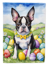Load image into Gallery viewer, Boston Terrier Easter Egg Hunt House Flag