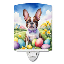 Load image into Gallery viewer, Boston Terrier Easter Egg Hunt Ceramic Night Light