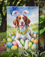 Load image into Gallery viewer, Brittany Spaniel Easter Garden Flag - Easter Egg Hunt - Dog-Themed Spring Yard Decor